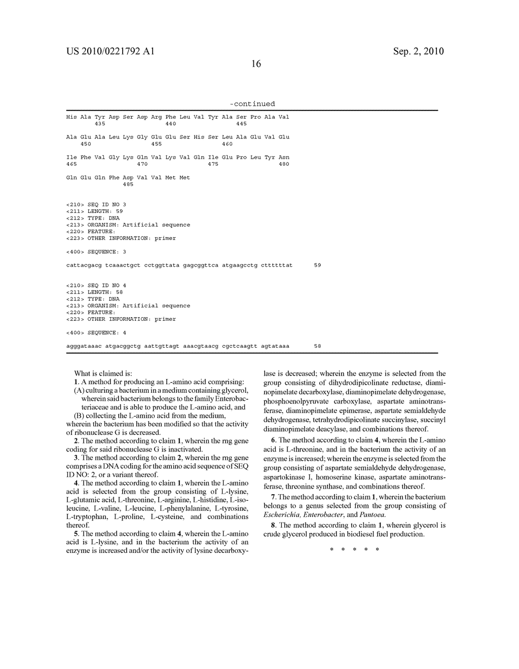 METHOD FOR PRODUCING AN L-AMINO ACID - diagram, schematic, and image 17
