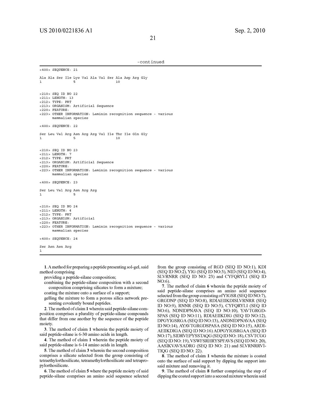 SOL-GEL MATERIALS FOR CELLULAR MODULATION - diagram, schematic, and image 30