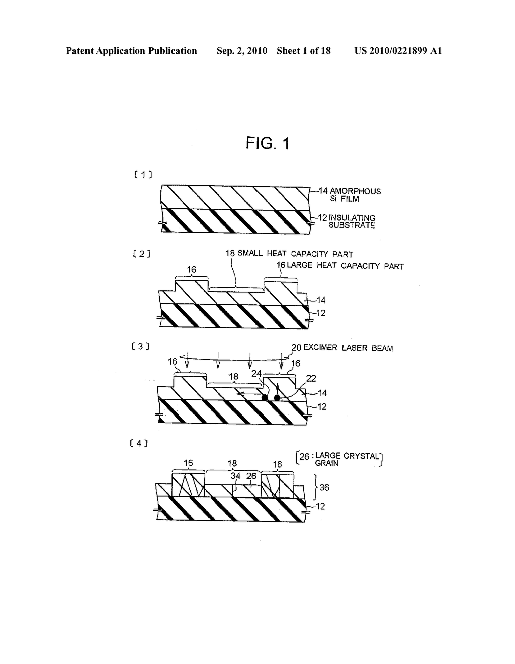METHOD OF MANUFACTURING A POLYCRYSTALLINE SEMICONDUCTOR THIN FILM - diagram, schematic, and image 02