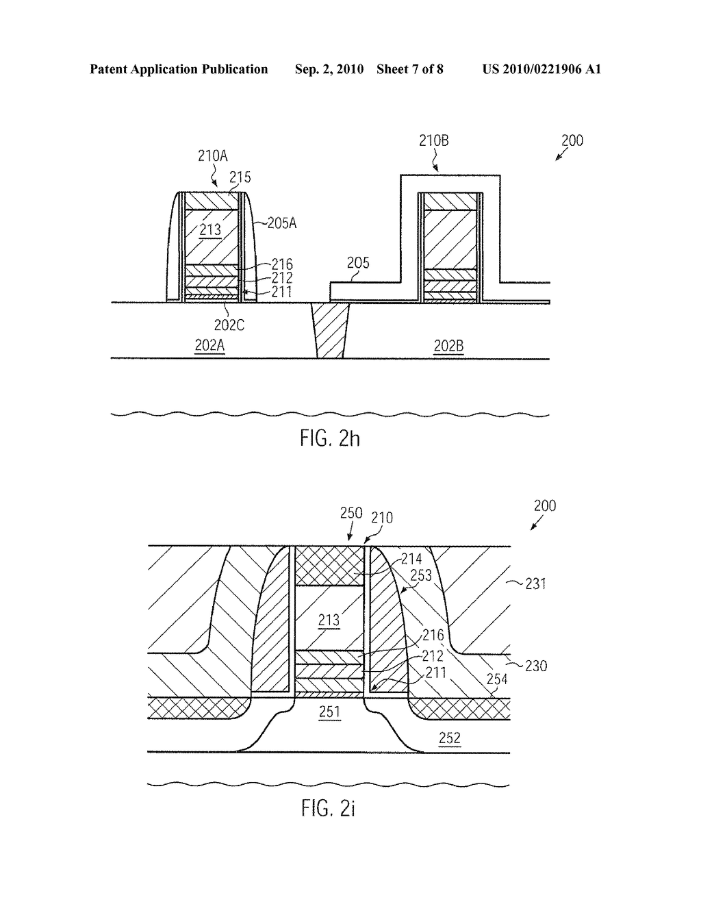 ENHANCING INTEGRITY OF A HIGH-K GATE STACK BY CONFINING A METAL CAP LAYER AFTER DEPOSITION - diagram, schematic, and image 08
