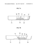 A WIRELESS COMMUNICATION TERMINAL WITH A COVER MOVING IN CONJUNCTION WITH A CONNECTOR UNIT TO OPEN AND CLOSED POSITIONS diagram and image