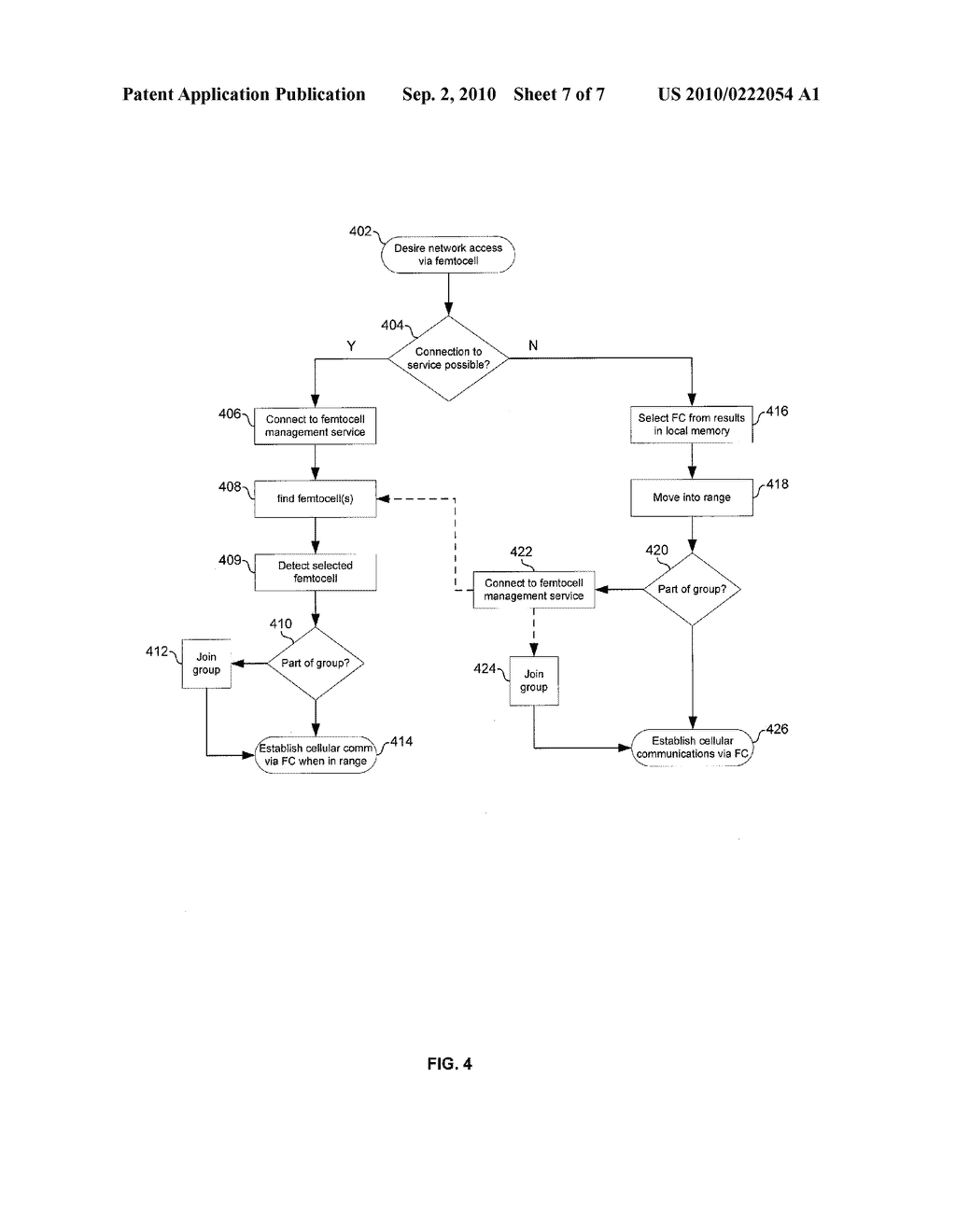 METHOD AND SYSTEM FOR CONTROLLING ACCESS AND UTILIZATION OF FEMTOCELLS VIA A NETWORK BASED SERVICE - diagram, schematic, and image 08