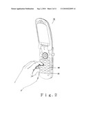 INPUT DEVICE FOR INPUTTING PASSWORD OR THE LIKE AND PORTABLE TELEPHONE DEVICE HAVING THE INPUT DEVICE diagram and image