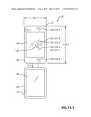 HANDHELD ELECTRONIC DEVICE HAVING TWO DEVICE MEMBERS SLIDABLE RELATIVE TO A BRIDGE diagram and image