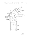 HANDHELD ELECTRONIC DEVICE HAVING TWO DEVICE MEMBERS SLIDABLE RELATIVE TO A BRIDGE diagram and image