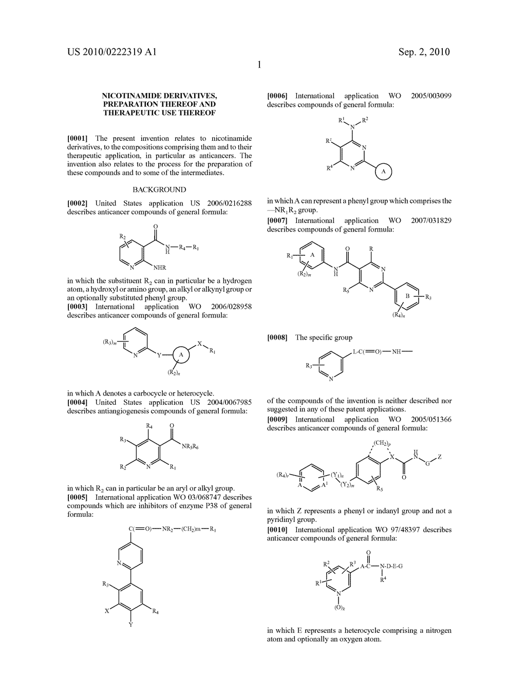 NICOTINAMIDE DERIVATIVES, PREPARATION THEREOF AND THERAPEUTIC USE THEREOF - diagram, schematic, and image 02