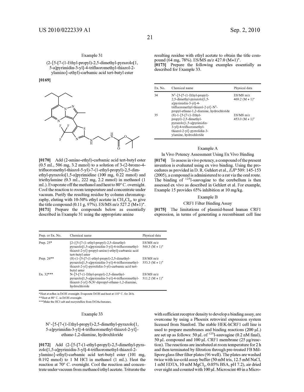 Thiazole pyrazolopyrimidines CRF1 receptor antagonists - diagram, schematic, and image 22