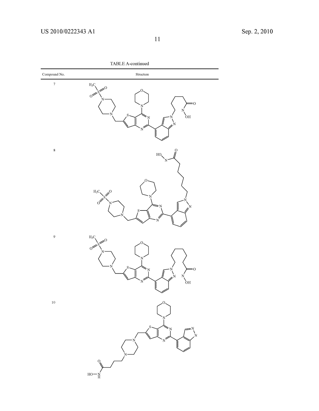 PHOSPHOINOSITIDE 3-KINASE INHIBITORS WITH A ZINC BINDING MOIETY - diagram, schematic, and image 12