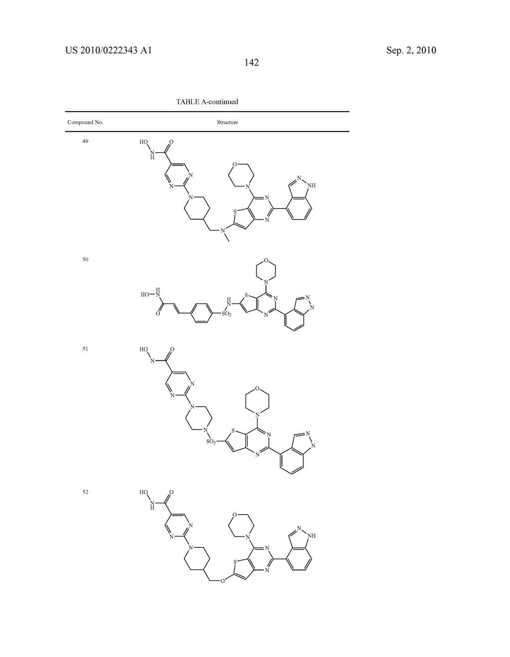 PHOSPHOINOSITIDE 3-KINASE INHIBITORS WITH A ZINC BINDING MOIETY - diagram, schematic, and image 143