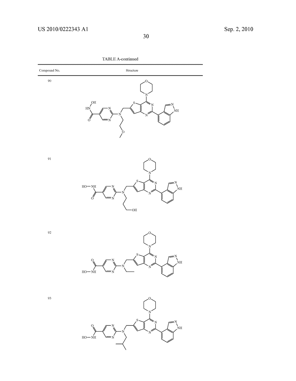 PHOSPHOINOSITIDE 3-KINASE INHIBITORS WITH A ZINC BINDING MOIETY - diagram, schematic, and image 31