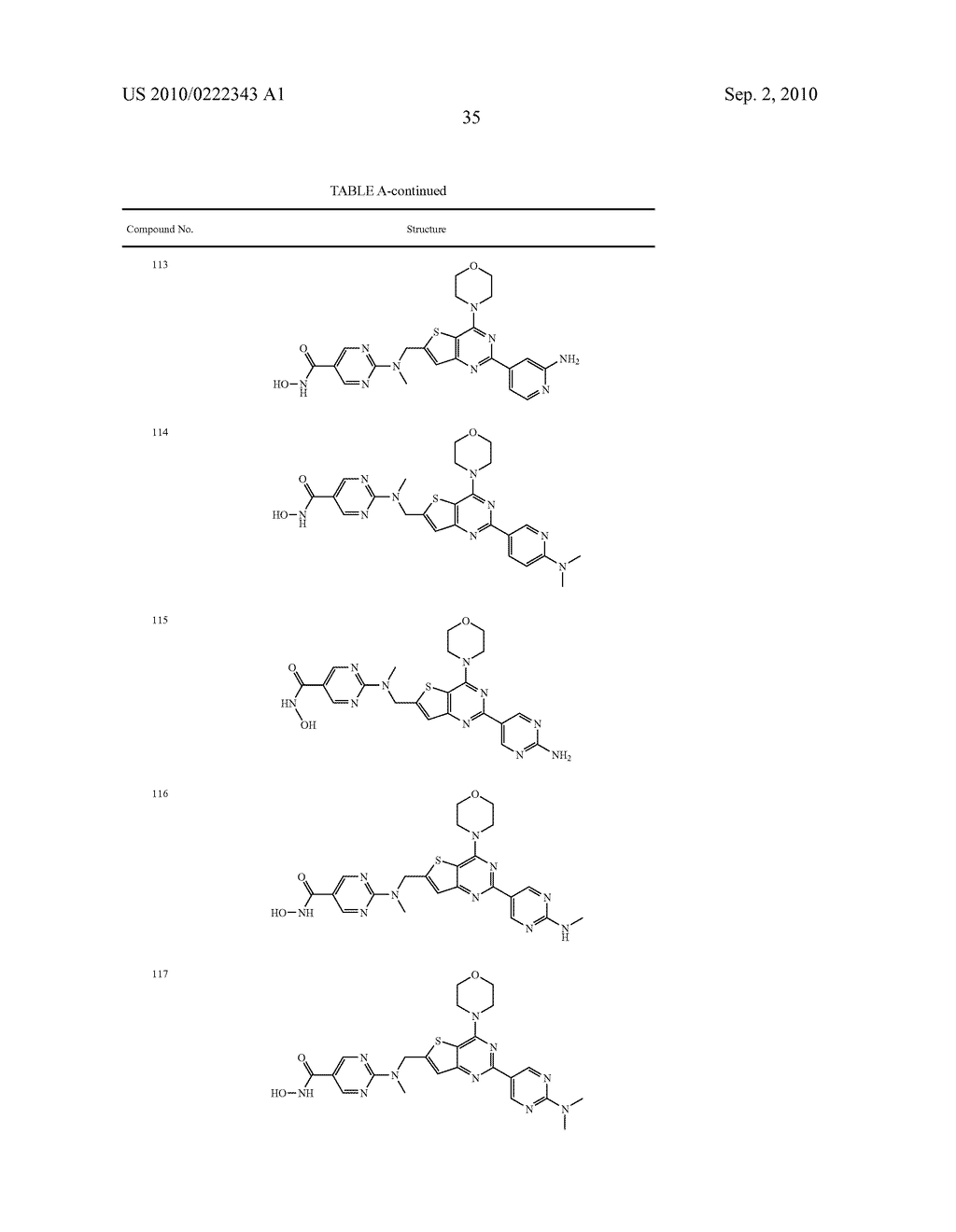 PHOSPHOINOSITIDE 3-KINASE INHIBITORS WITH A ZINC BINDING MOIETY - diagram, schematic, and image 36