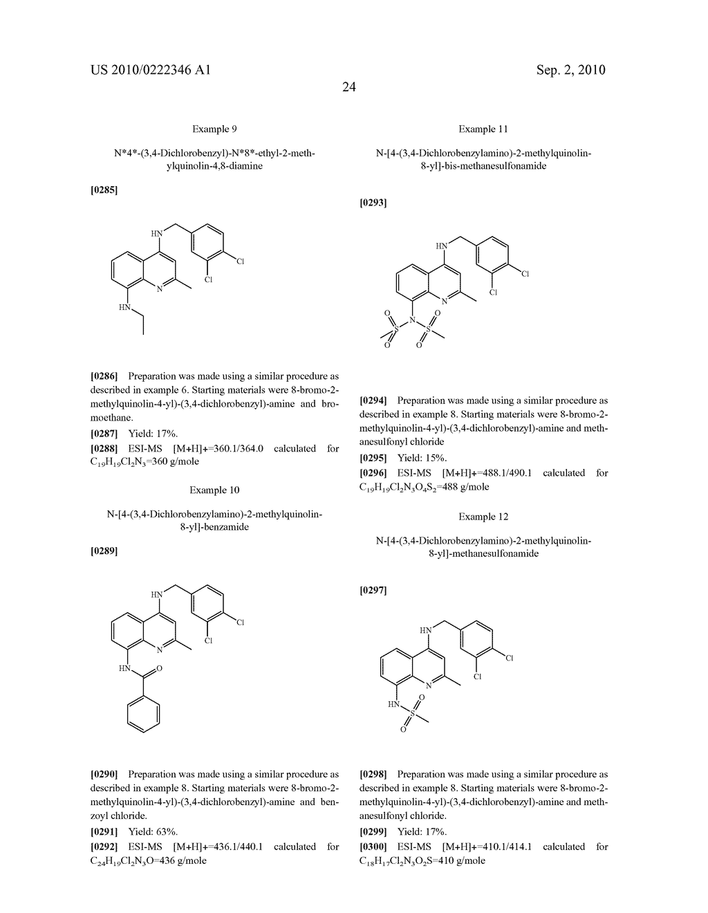 4-BENZYLAMINOQUINOLINES, PHARMACEUTICAL COMPOSITIONS CONTAINING THEM, AND THEIR USE IN THERAPY - diagram, schematic, and image 25