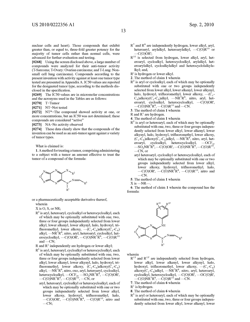 Furazano '3, 4-B! Pyrazines and Their Use as Anti-Tumor Agents - diagram, schematic, and image 28