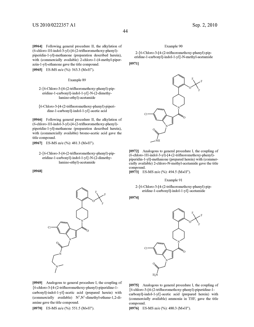 INDOL-3-Y-CARBONYL-PIPERIDIN AND PIPERAZIN-DERIVATIVES - diagram, schematic, and image 45