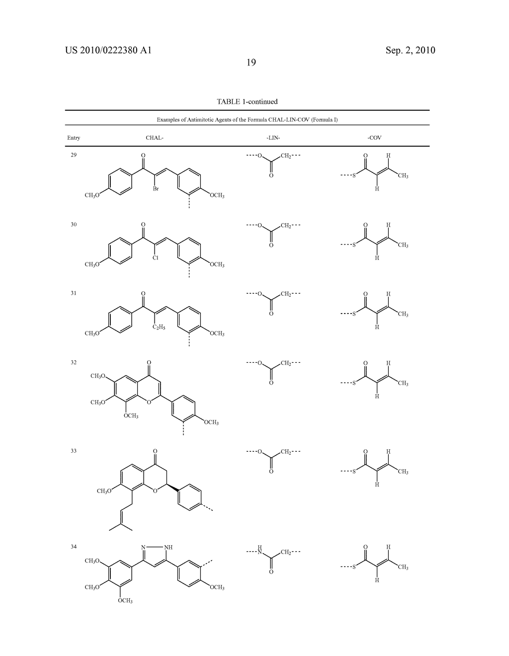 Modified Chalcone Compounds as Antimitotic Agents - diagram, schematic, and image 20