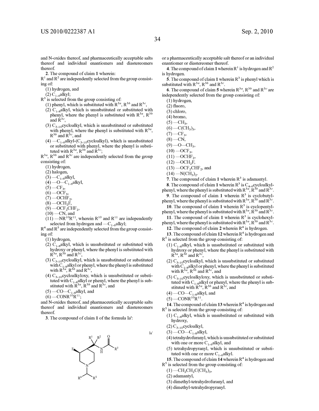 3-Fluoro-Piperidine T-Type Calcium Channel Antagonists - diagram, schematic, and image 35