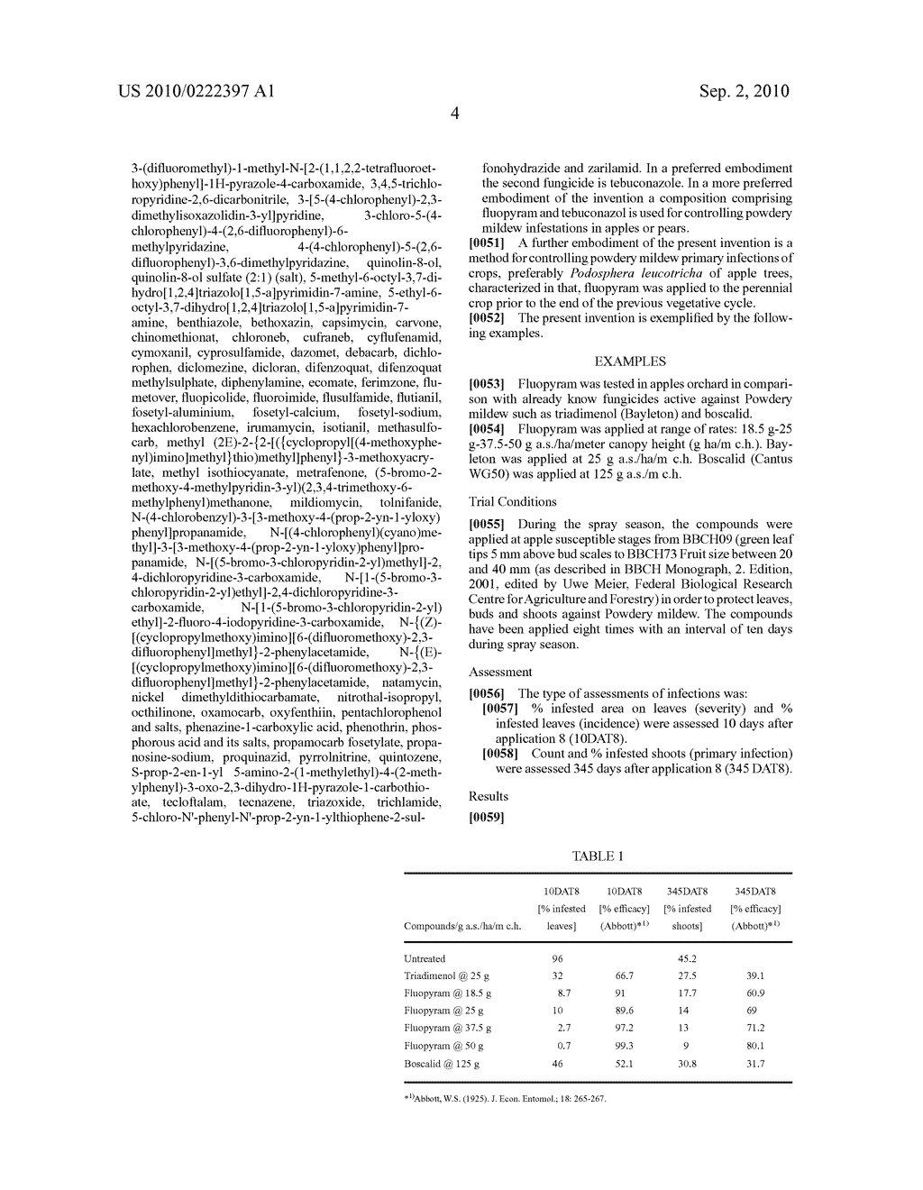 Use of Succinate Dehydrogenase Inhibitors For Controlling Powdery Mildew Primary Infections - diagram, schematic, and image 05