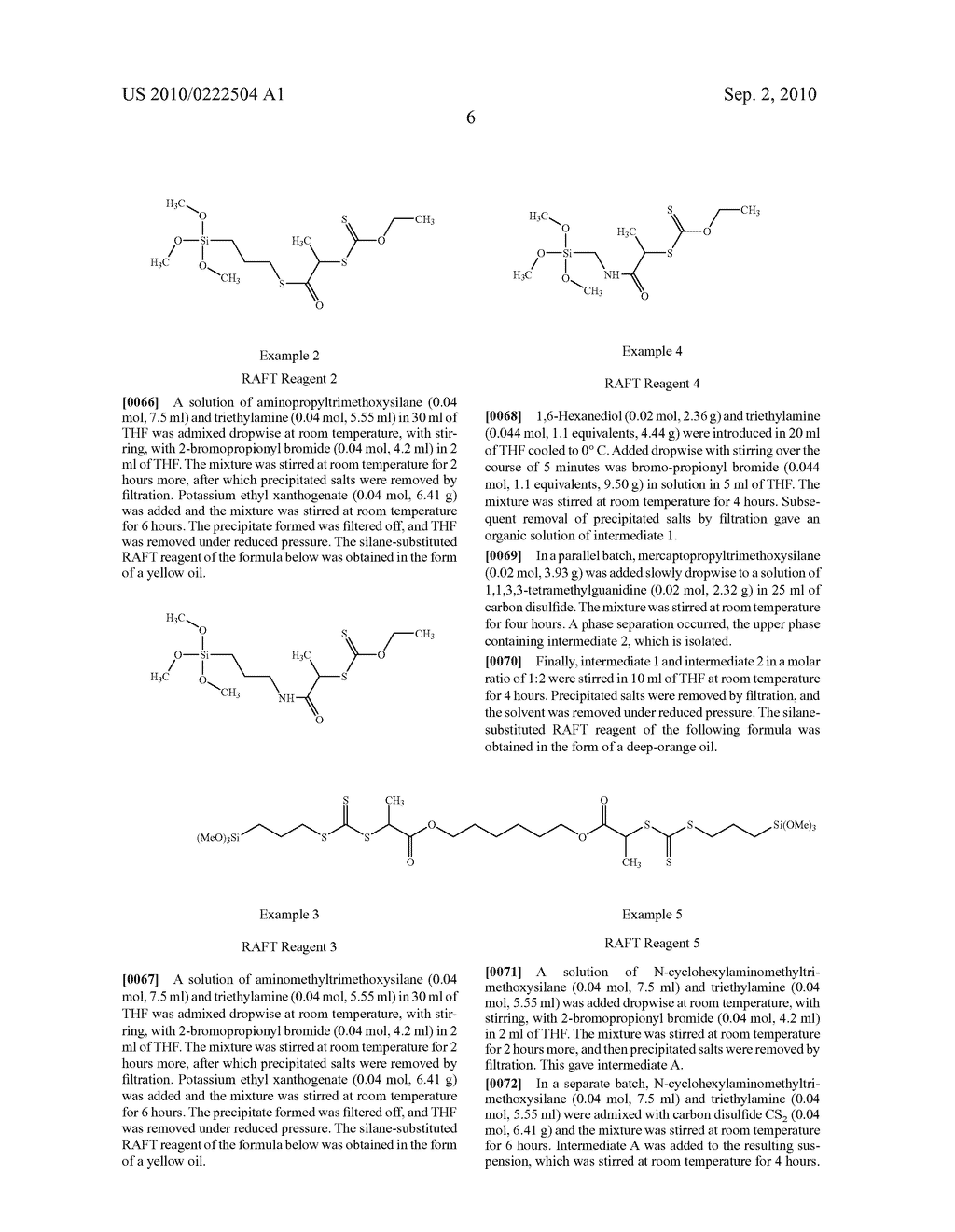 SILANE-SUBSTITUTED RAFT-REAGENTS AND SILANE-CROSS-LINKABLE POLYMERS - diagram, schematic, and image 07