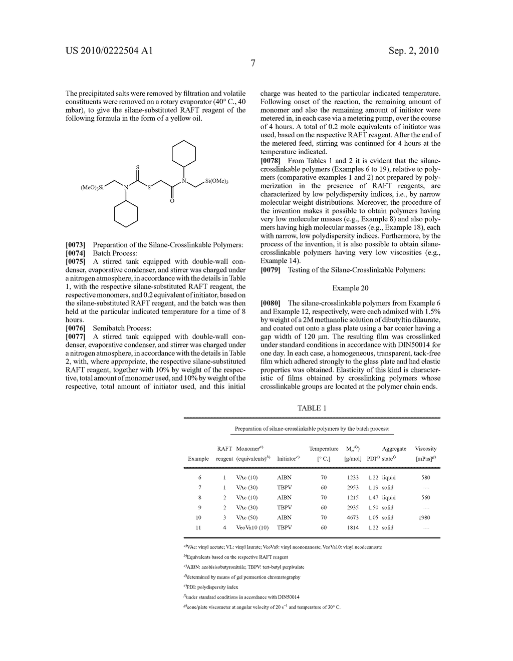 SILANE-SUBSTITUTED RAFT-REAGENTS AND SILANE-CROSS-LINKABLE POLYMERS - diagram, schematic, and image 08