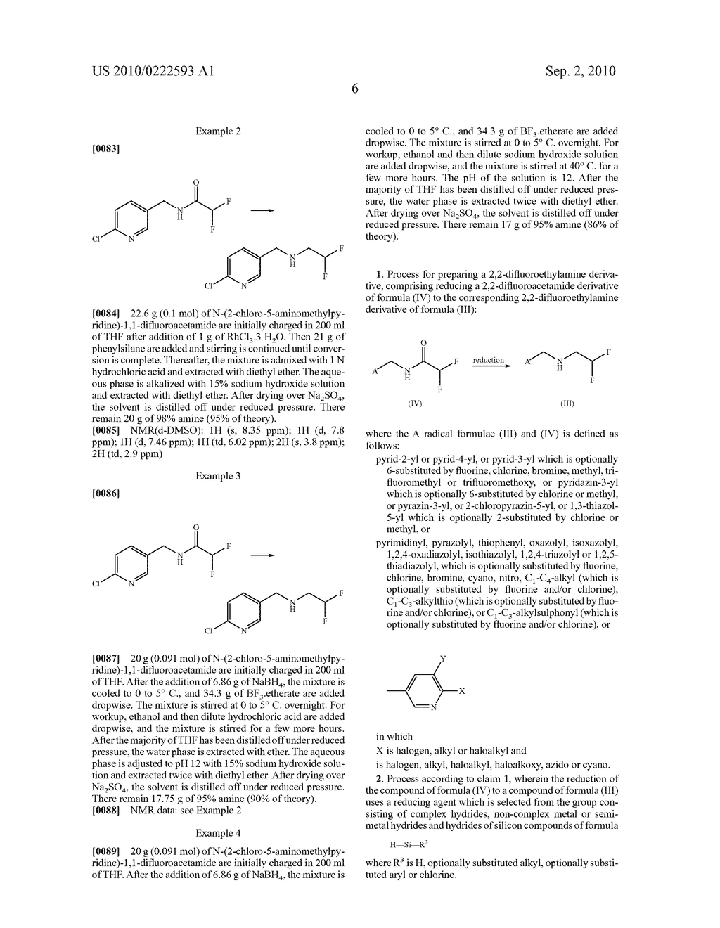 METHOD FOR PRODUCING 2,2-DIFLUOROETHYLAMINE DERIVATIVE BY AMIDE HYDROGENATION - diagram, schematic, and image 07