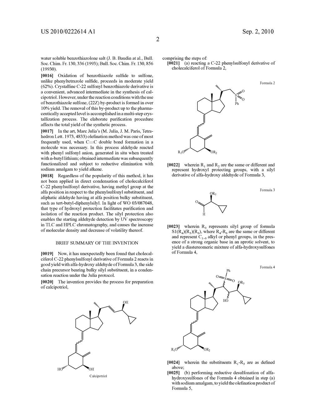 PROCESS FOR THE PREPARATION OF CALCIPOTRIOL - diagram, schematic, and image 04