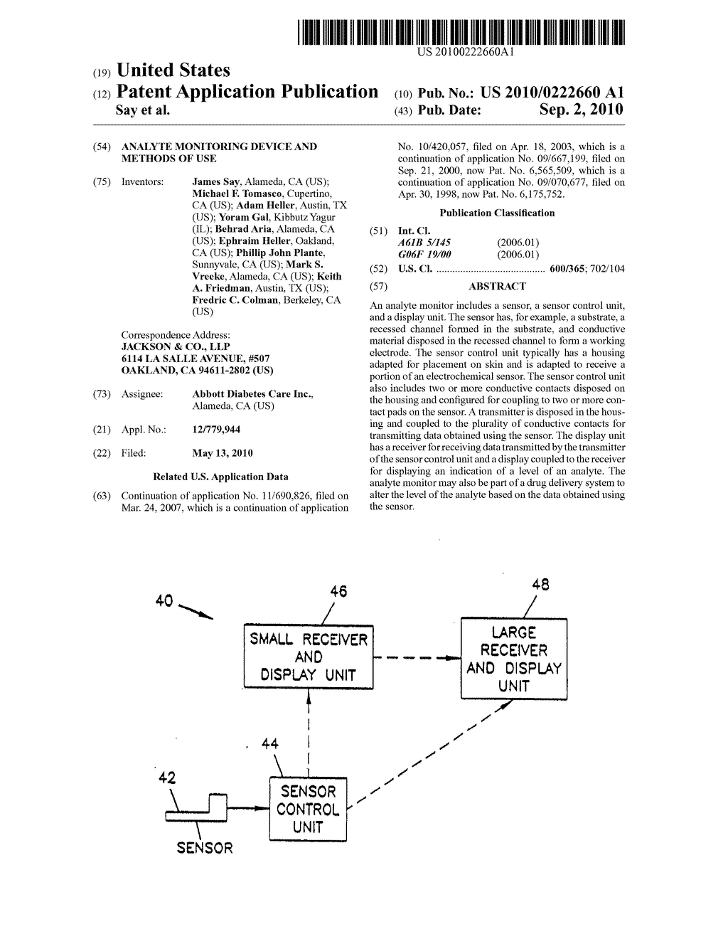 Analyte Monitoring Device and Methods of Use - diagram, schematic, and image 01