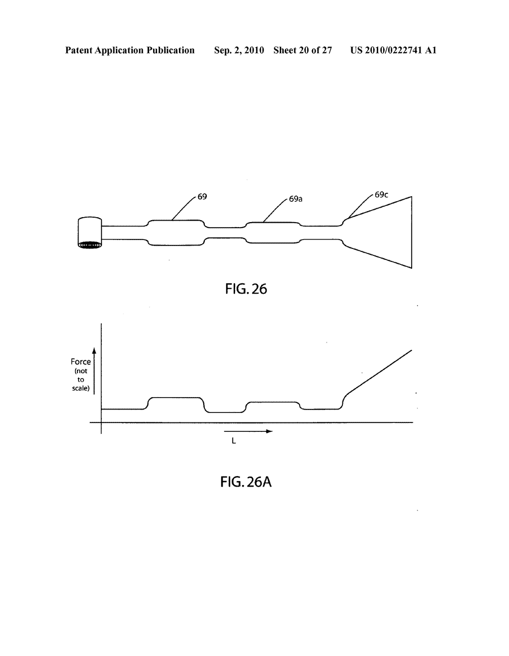 Fluid delivery device with variable force spring - diagram, schematic, and image 21