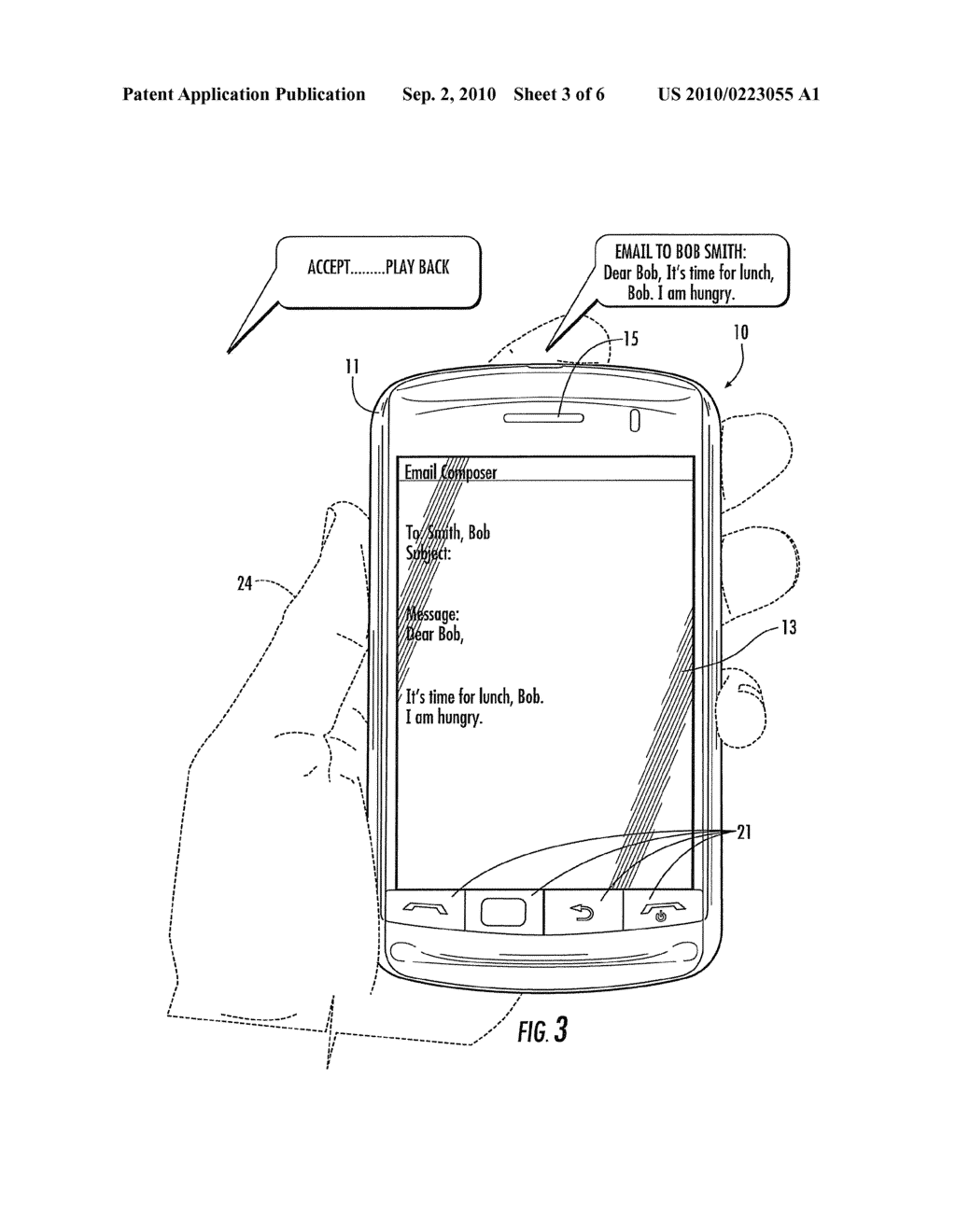 MOBILE WIRELESS COMMUNICATIONS DEVICE WITH SPEECH TO TEXT CONVERSION AND RELATED METHODS - diagram, schematic, and image 04