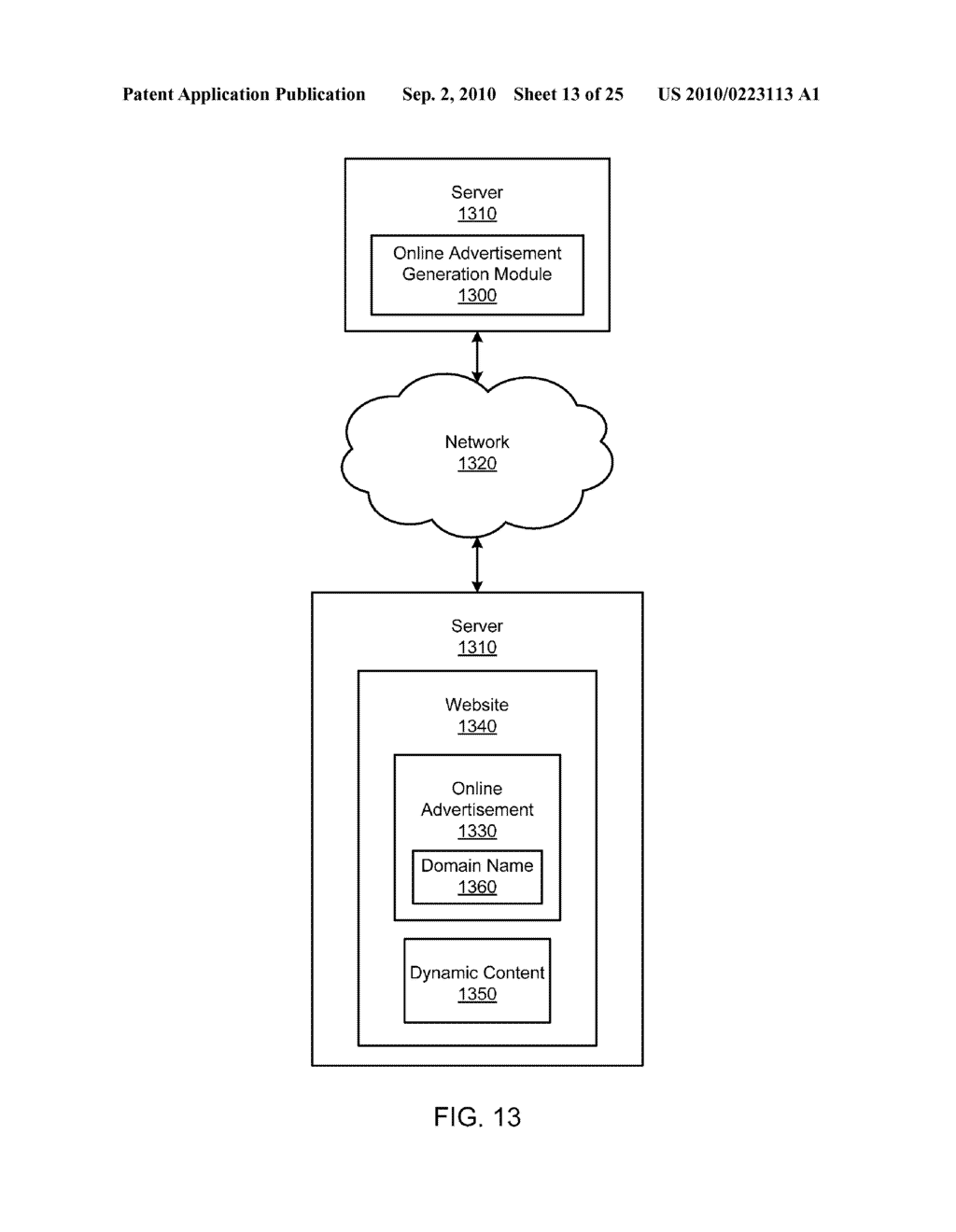 SYSTEMS FOR EMBEDDING ADVERTISEMENTS OFFERING AVAILABLE, DYNAMIC-CONTENT-RELEVANT DOMAIN NAMES IN ONLINE VIDEO - diagram, schematic, and image 14