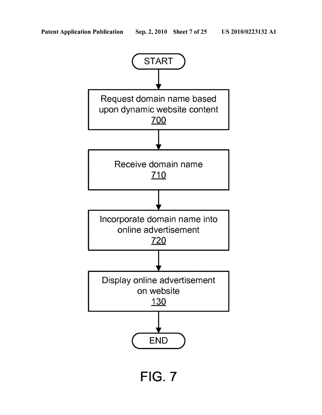 EMBEDDING ADVERTISEMENTS OFFERING AVAILABLE, DYNAMIC-CONTENT-RELEVANT DOMAIN NAMES IN ONLINE VIDEO - diagram, schematic, and image 08