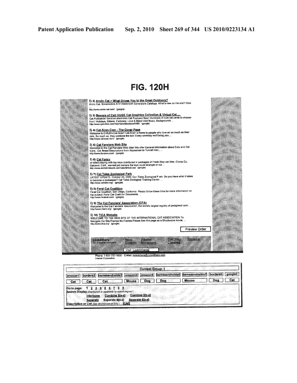 Metasearching A Client's Request By Sending A Plurality Of Queries To A Plurality Of Social Networks For Displaying Different Lists On The Client - diagram, schematic, and image 270