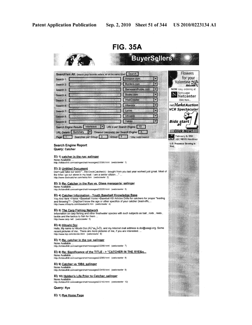 Metasearching A Client's Request By Sending A Plurality Of Queries To A Plurality Of Social Networks For Displaying Different Lists On The Client - diagram, schematic, and image 52