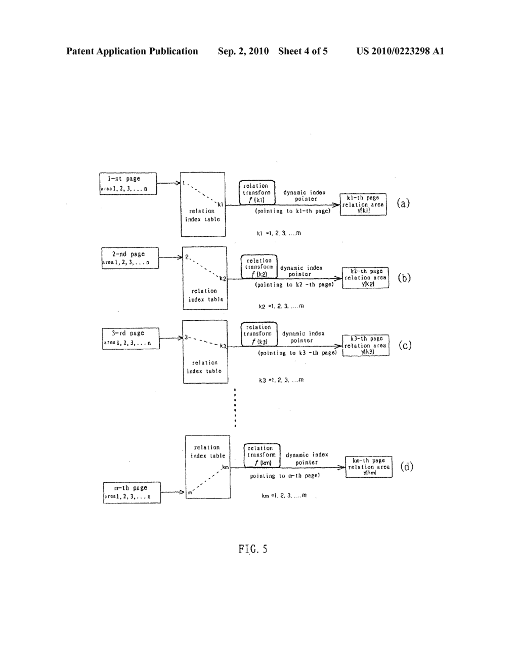 METHOD AND DEVICE FOR CREATING RELATION-TYPE FORM DATABASE - diagram, schematic, and image 05