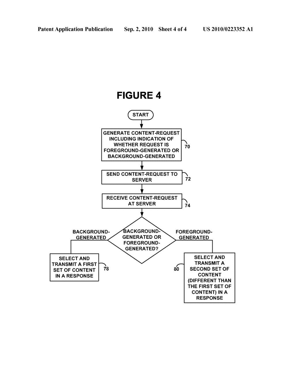 Method and Apparatus for Dynamic Variation of Content-Download Depending on Foreground or Background Nature of Download - diagram, schematic, and image 05