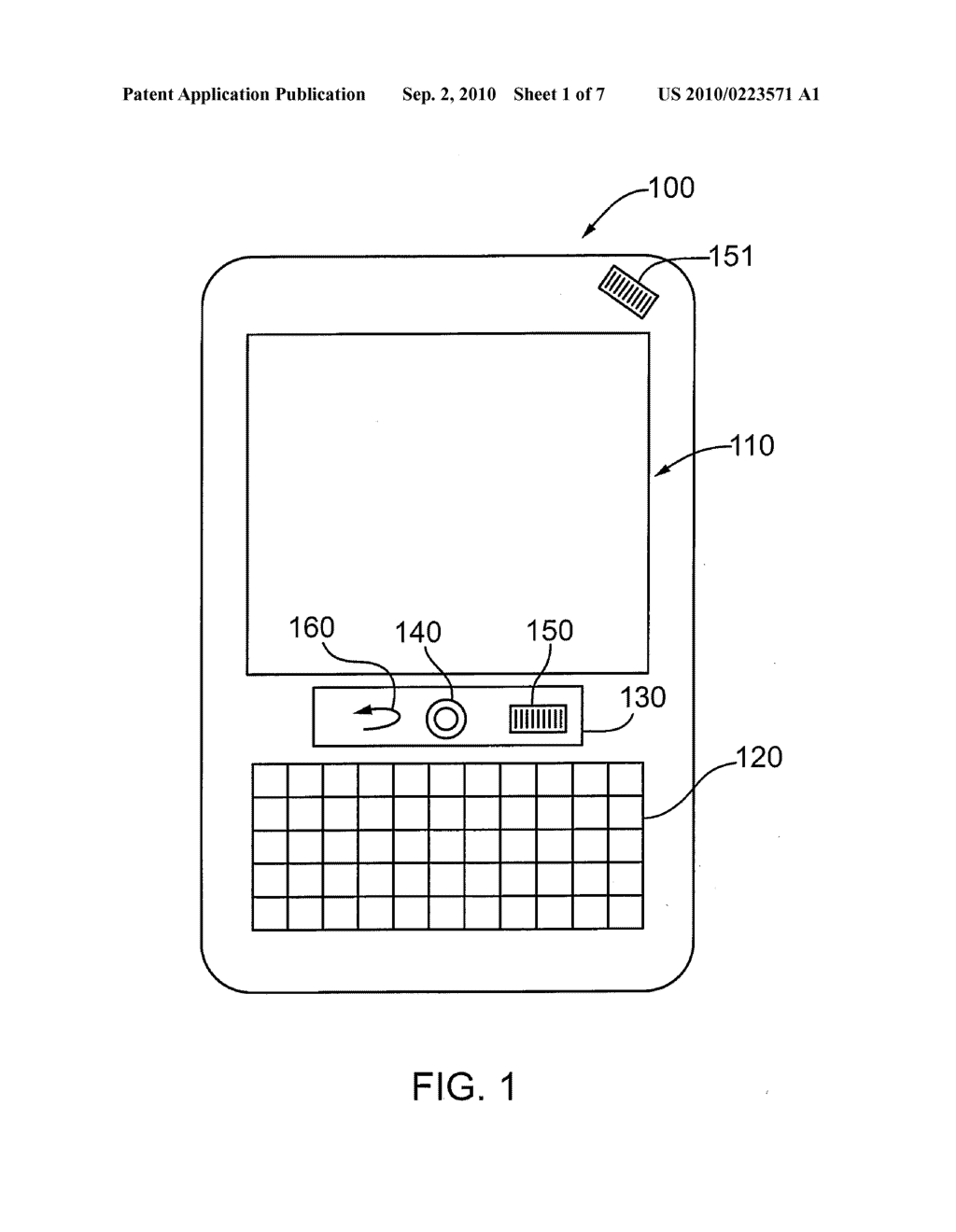 APPARATUS AND METHOD FOR SCROLLING PAGES DISPLAYED ON A HANDHELD DEVICE - diagram, schematic, and image 02