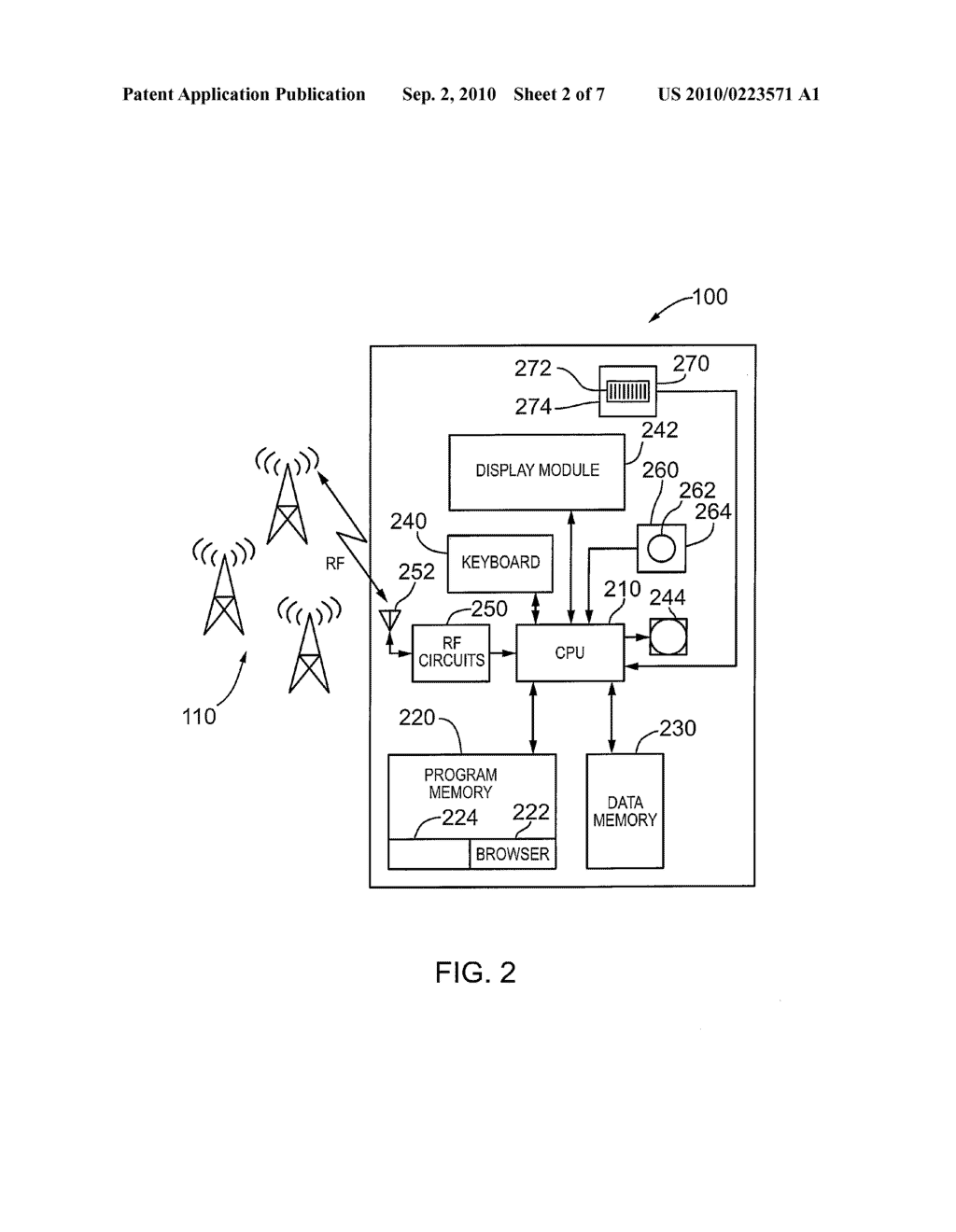 APPARATUS AND METHOD FOR SCROLLING PAGES DISPLAYED ON A HANDHELD DEVICE - diagram, schematic, and image 03