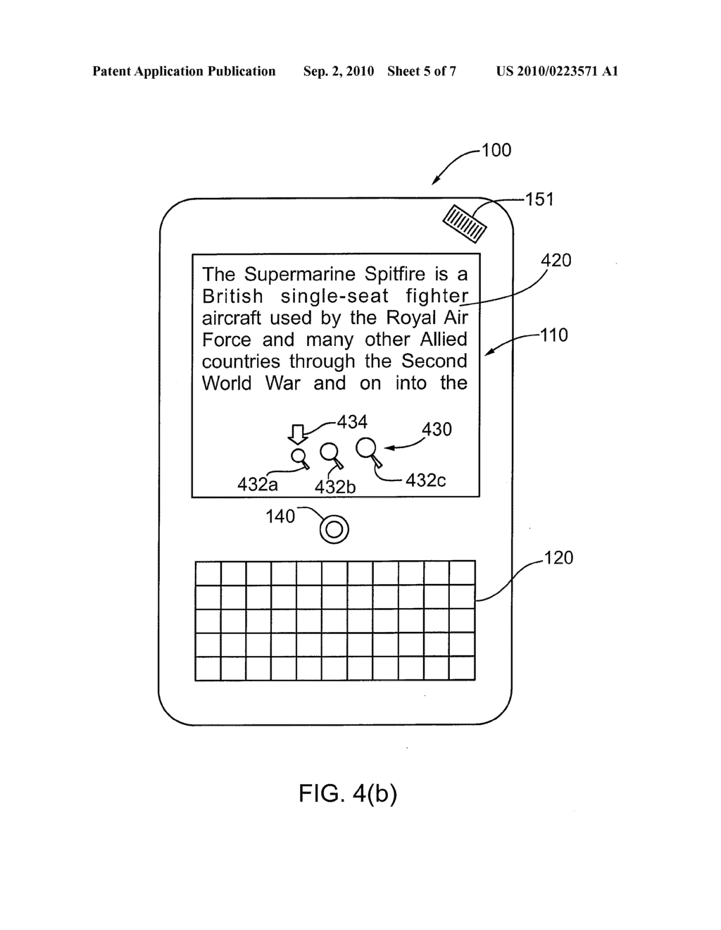 APPARATUS AND METHOD FOR SCROLLING PAGES DISPLAYED ON A HANDHELD DEVICE - diagram, schematic, and image 06