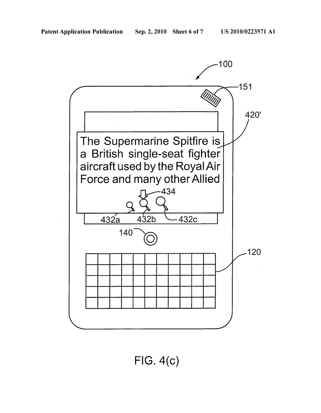 APPARATUS AND METHOD FOR SCROLLING PAGES DISPLAYED ON A HANDHELD DEVICE - diagram, schematic, and image 07