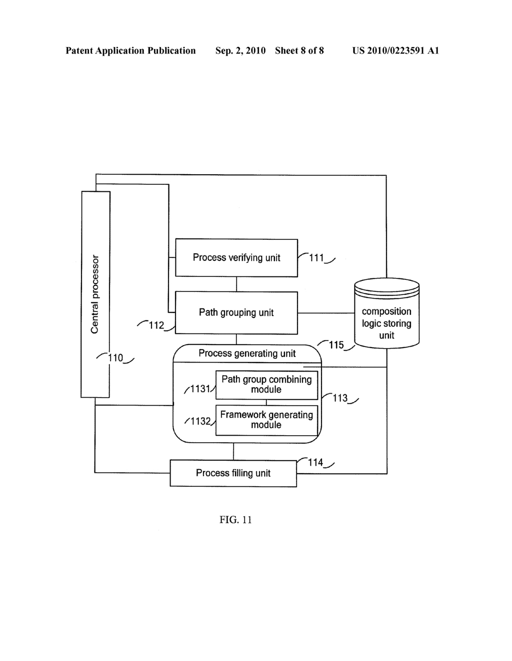 METHOD AND APPLICATION SERVER FOR CONVERTING WEB SERVICE COMPOSITION LOGIC - diagram, schematic, and image 09