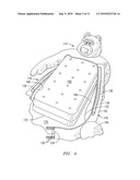 FLEXIBLE SYSTEM FOR SURROUNDING A PERIMETER AND COVERING A TOP SURFACE OF A MATTRESS diagram and image