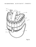 VACUUM CLEANER WITH A REMOVABLE CYCLONE ARRAY diagram and image