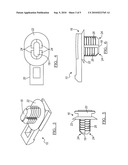 ANTI-ROTATION FASTENER FOR AN AUTOMOTIVE COMPONENT AND PANEL diagram and image