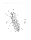 Shoe sole with ventilation diagram and image