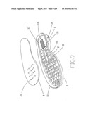 Shoe sole with ventilation diagram and image