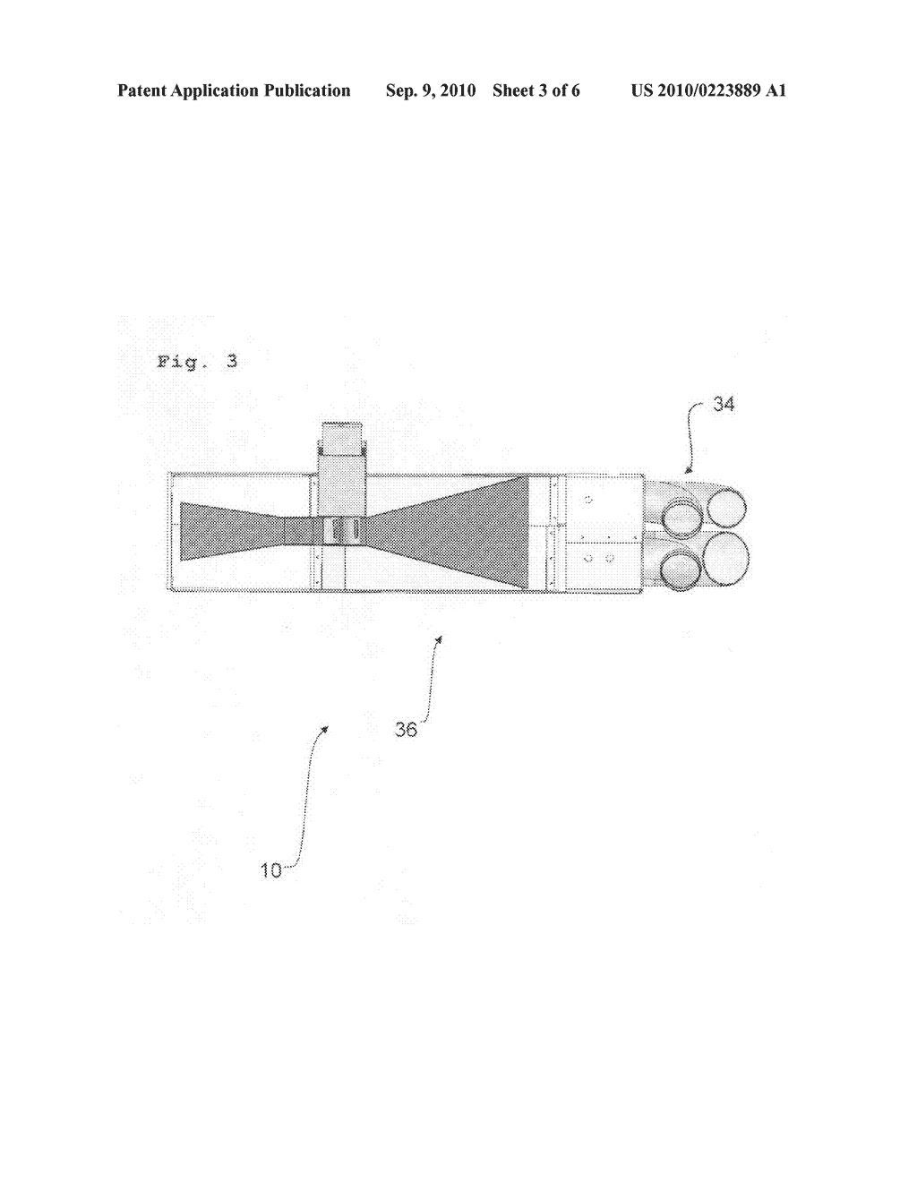 Device and method for thermally treating packaged goods - diagram, schematic, and image 04