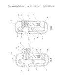 REVERSIBLE LOCKING DEVICE FOR MERCHANDISE DISPLAY HOOKS diagram and image