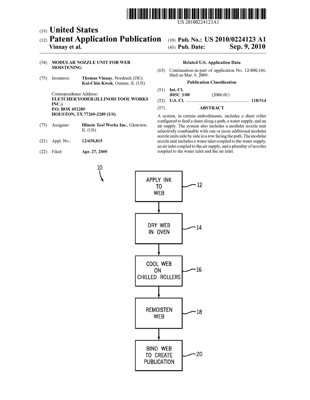 MODULAR NOZZLE UNIT FOR WEB MOISTENING - diagram, schematic, and image 01