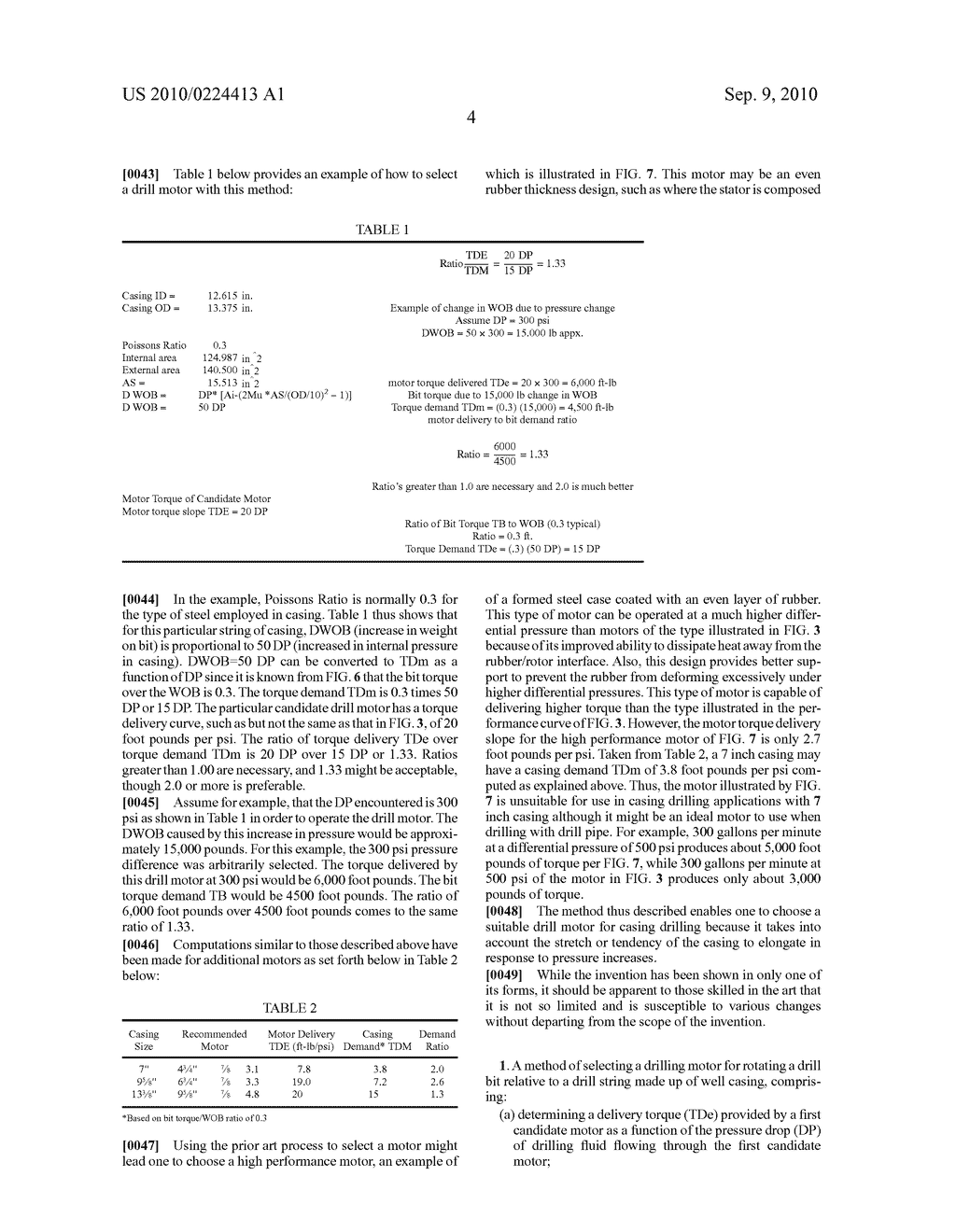 Method of Selecting a Drilling Motor for a Casing Drill String - diagram, schematic, and image 10