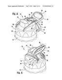 CAP ADAPTED TO ENGAGE CONTAINER WITH ANOTHER OBJECT diagram and image