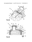 CAP ADAPTED TO ENGAGE CONTAINER WITH ANOTHER OBJECT diagram and image